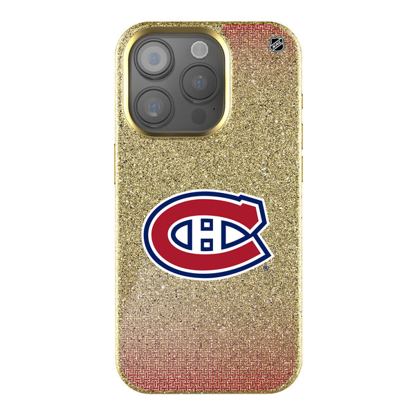 Montreal Canadiens Linen iPhone Bling Phone Case for Apple iPhone