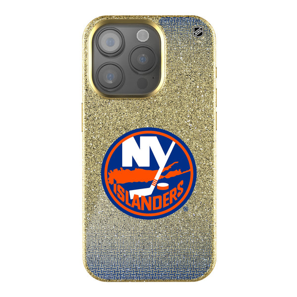 New York Islanders Linen iPhone Bling Phone Case for Apple iPhone