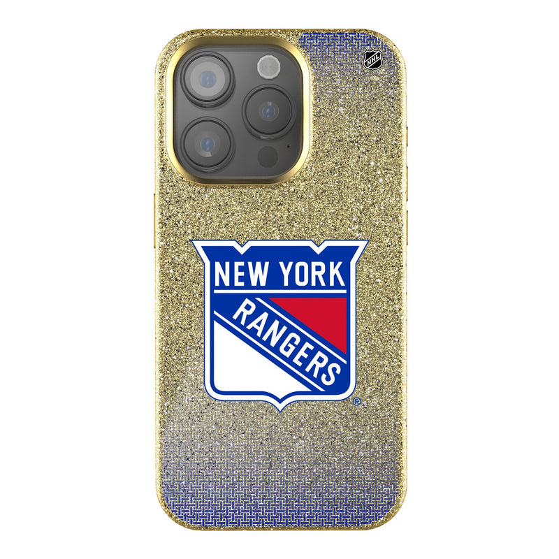 New York Rangers Linen iPhone Bling Phone Case for Apple iPhone