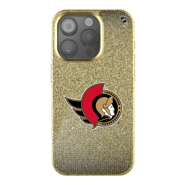 Ottawa Senators Linen iPhone Bling Phone Case for Apple iPhone