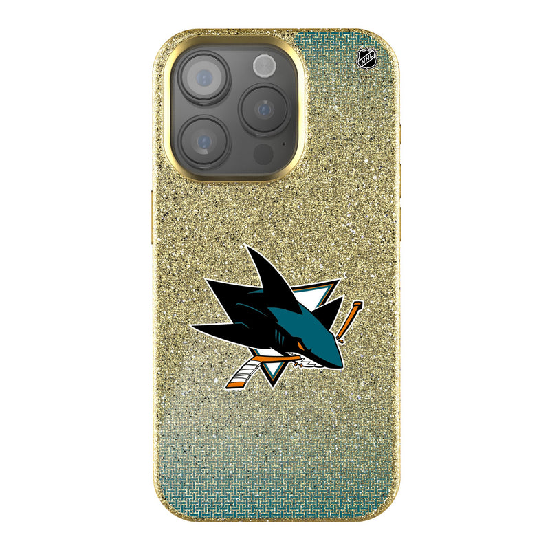 San Jose Sharks Linen iPhone Bling Phone Case for Apple iPhone