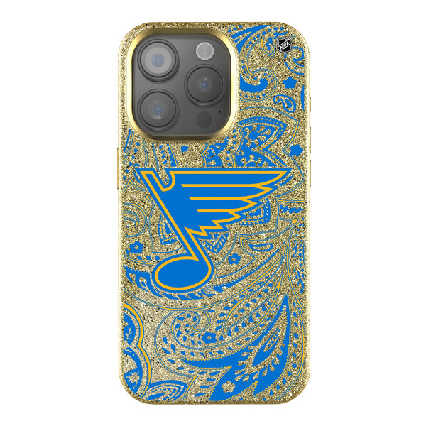 St. Louis Blues Paisley iPhone Bling Phone Case for Apple iPhone