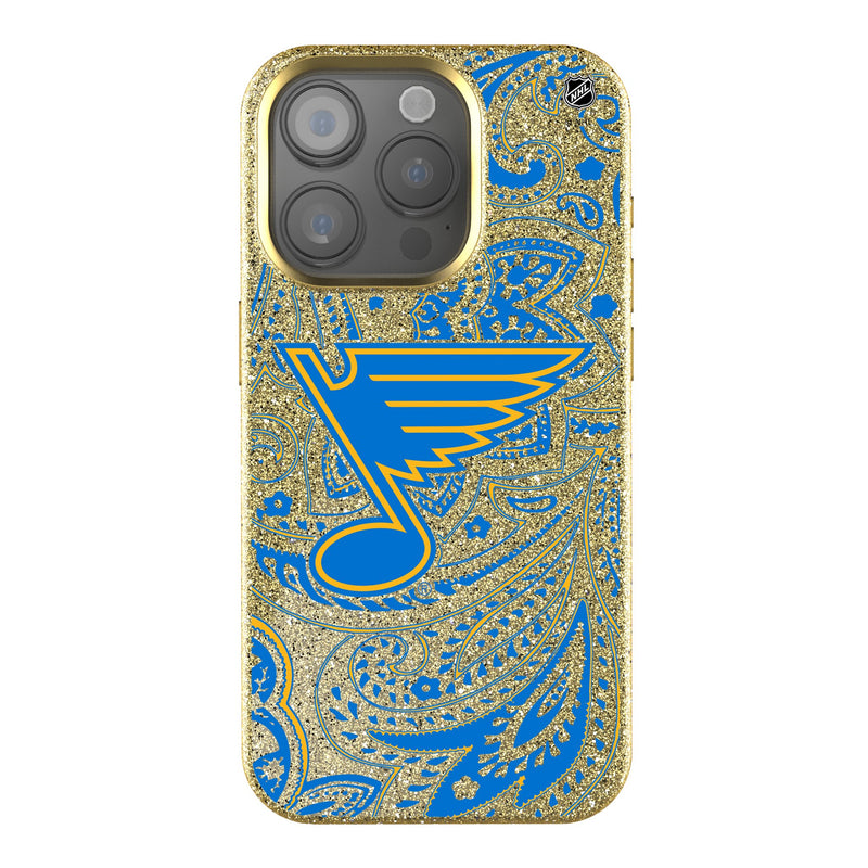St. Louis Blues Paisley iPhone Bling Phone Case for Apple iPhone