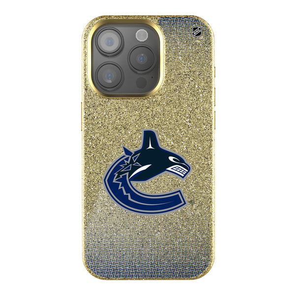 Vancouver Canucks Linen iPhone Bling Phone Case for Apple iPhone