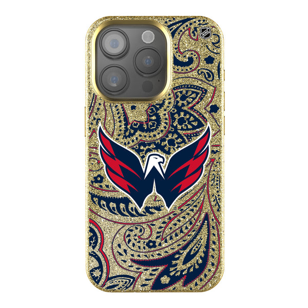 Washington Capitals Paisley iPhone Bling Phone Case