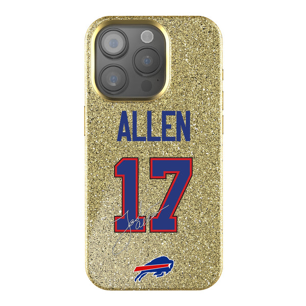 Josh Allen Buffalo Bills 17 Ready iPhone Bling Phone Case