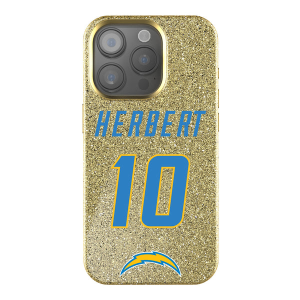 Justin Herbert Los Angeles Chargers 10 Ready iPhone Bling Phone Case