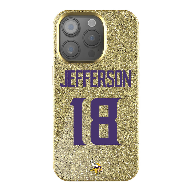 Justin Jefferson Minnesota Vikings 18 Ready iPhone Bling Phone Case