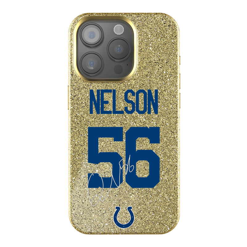 Quenton Nelson Indianapolis Colts 56 Ready iPhone Bling Phone Case