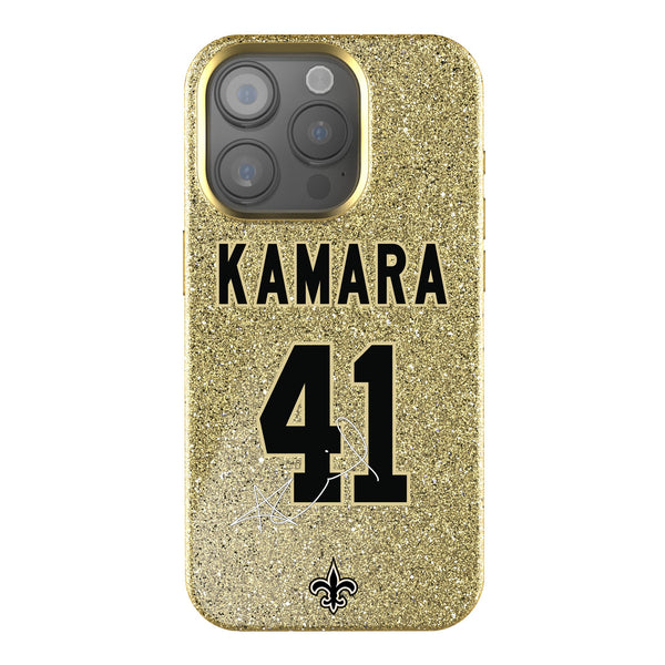 Alvin Kamara New Orleans Saints 41 Ready iPhone Bling Phone Case