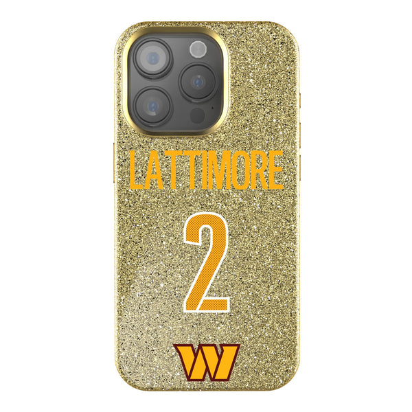 Marshon Lattimore Washington Commanders 2 Game Tactic iPhone Bling Phone Case for Apple iPhone
