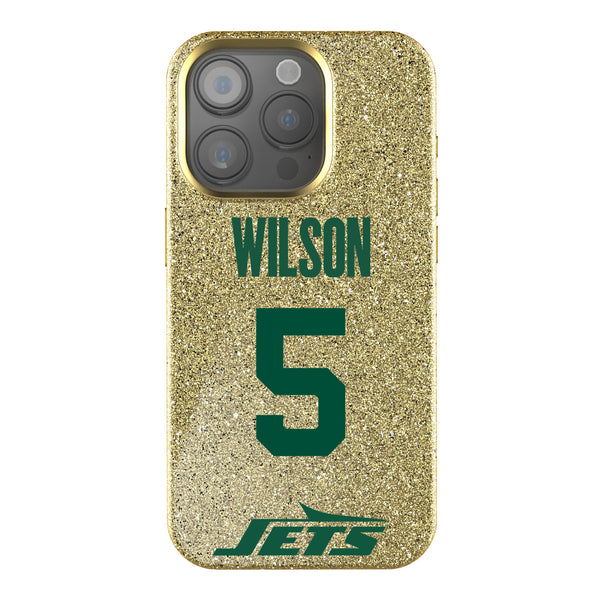 Garrett Wilson New York Jets 5 Ready iPhone Bling Phone Case