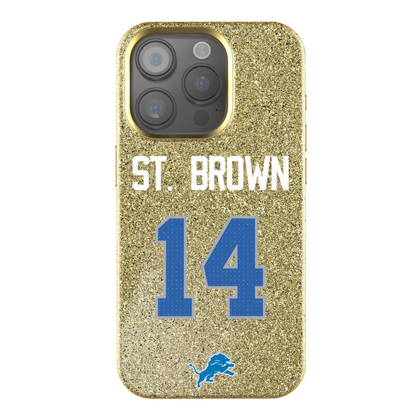 Amon-Ra St. Brown Detroit Lions 14 Ready iPhone Bling Phone Case