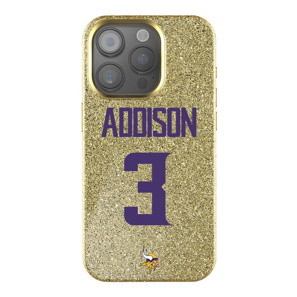 Jordan Addison Minnesota Vikings 3 Ready iPhone Bling Phone Case
