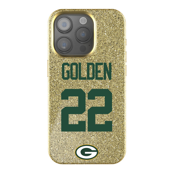 Matthew Golden Green Bay Packers 22 Game Tactic iPhone Bling Phone Case for Apple iPhone