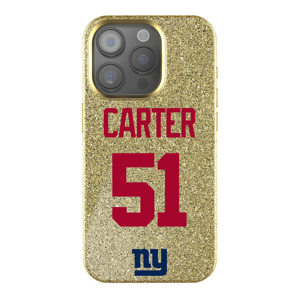 Abdul Carter New York Giants 51 Game Tactic iPhone Bling Phone Case for Apple iPhone