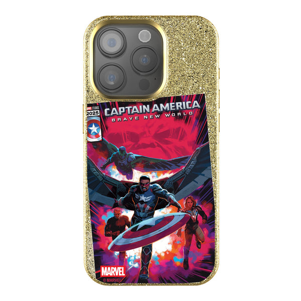 Marvel Avengers Sam Wilson Captain America Cover Art iPhone Bling Phone Case for Apple iPhone