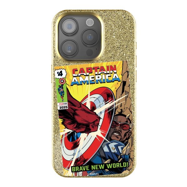 Marvel Avengers Sam Wilson Captain America Classic Cover iPhone Bling Phone Case for Apple iPhone