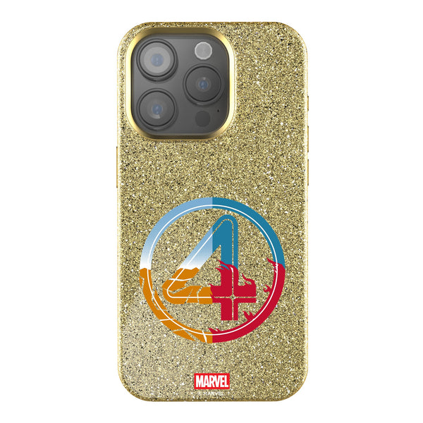 Marvel Fantastic Four Badge iPhone Bling Phone Case for Apple iPhone