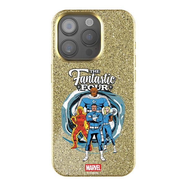 Marvel Fantastic Four Badge iPhone Bling Phone Case for Apple iPhone