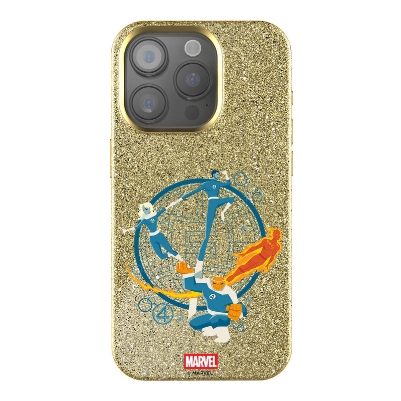 Marvel Fantastic Four Badge iPhone Bling Phone Case for Apple iPhone