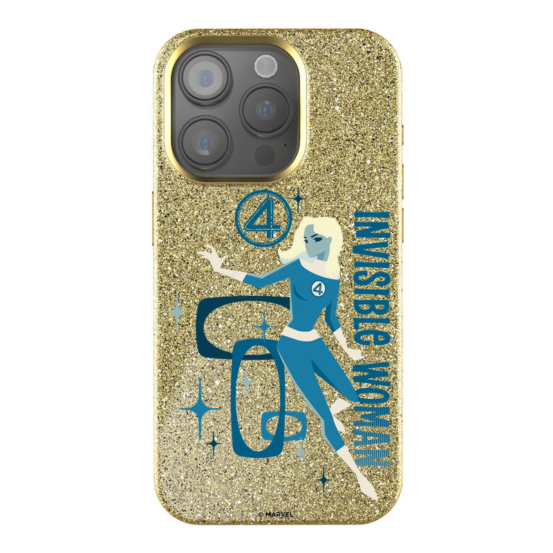 Marvel Invisible Woman Badge iPhone Bling Phone Case for Apple iPhone