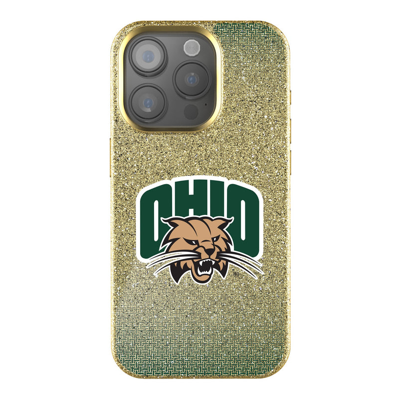 Ohio University Bobcats Linen iPhone Bling Phone Case for Apple iPhone