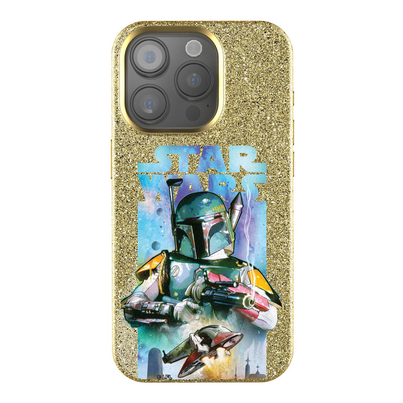 Star Wars Boba Fett Portrait Collage iPhone Bling Phone Case