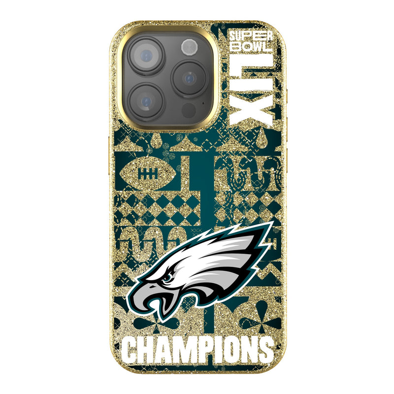 Philadelphia Eagles 2025 Super Bowl iPhone Bling Phone Case for Apple iPhone