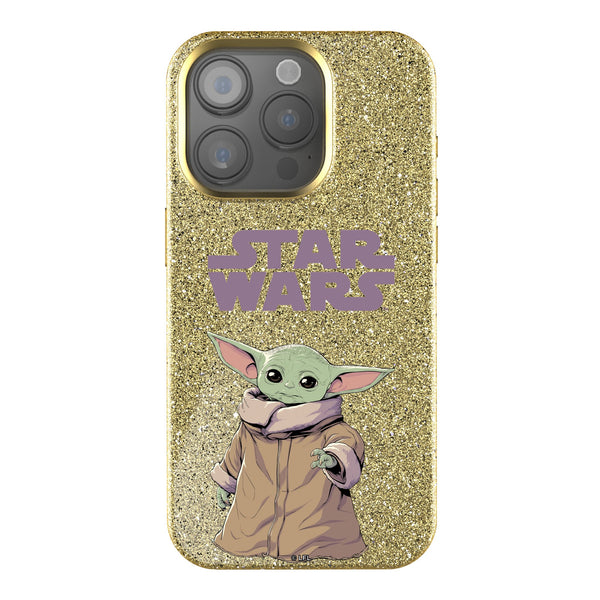 Star Wars: The Mandalorian Grogu Color Block iPhone Bling Phone Case