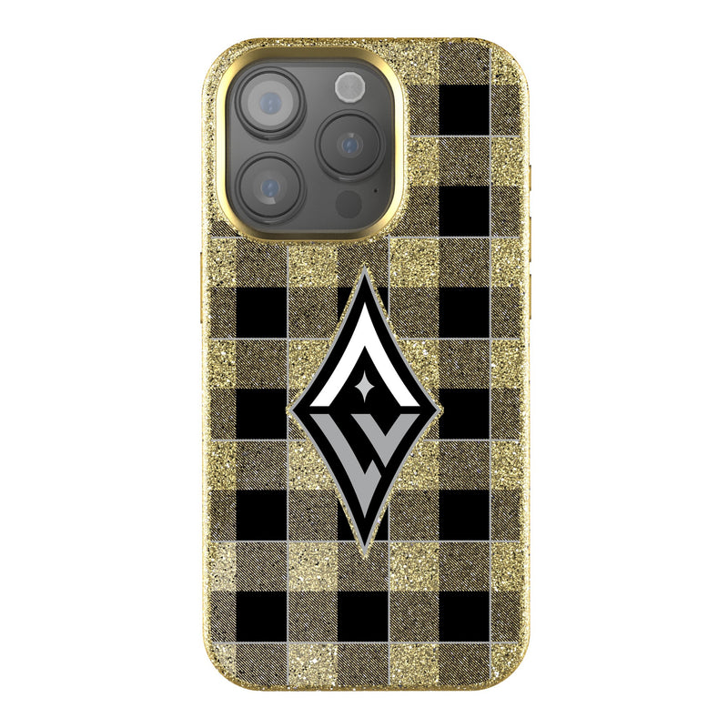 Las Vegas Aces Plaid iPhone Bling Phone Case