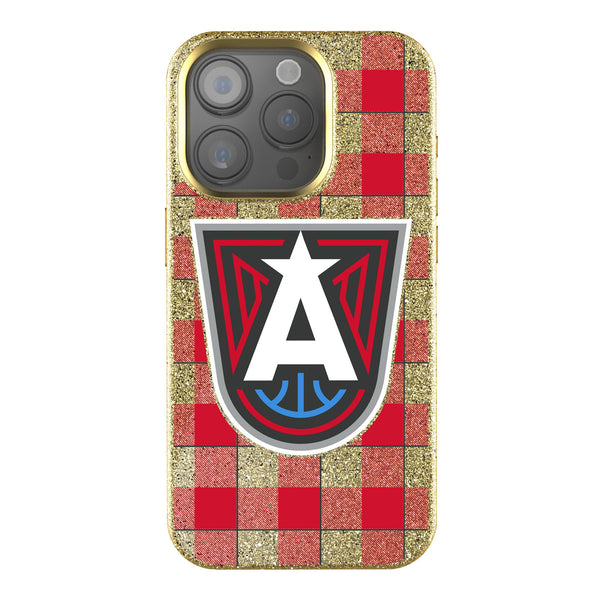 Atlanta Dream Plaid iPhone Bling Phone Case