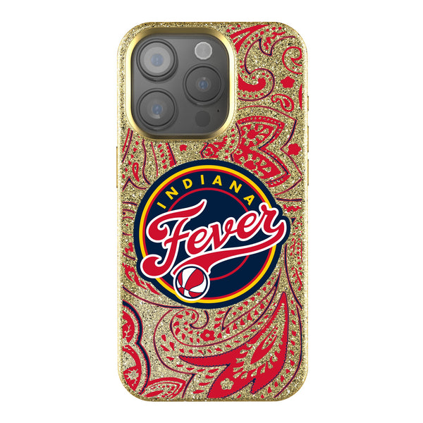 Indiana Fever Paisley iPhone Bling Phone Case