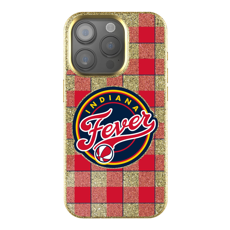 Indiana Fever Plaid iPhone Bling Phone Case