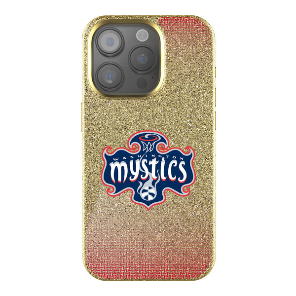 Washington Mystics Linen iPhone Bling Phone Case for Apple iPhone