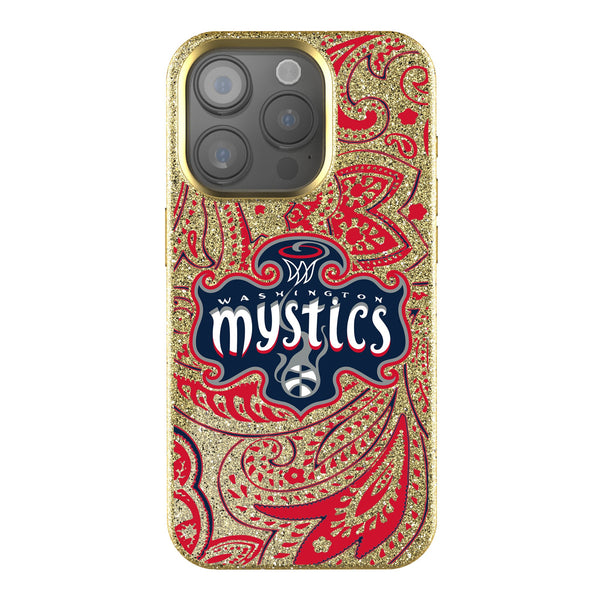 Washington Mystics Paisley iPhone Bling Phone Case