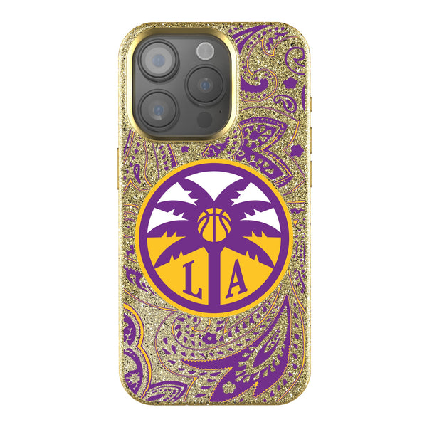 Los Angeles Sparks Paisley iPhone Bling Phone Case