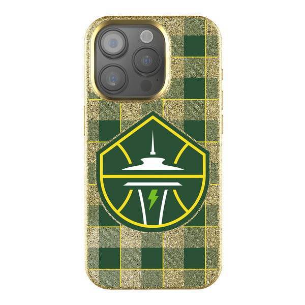 Seattle Storm Plaid iPhone Bling Phone Case