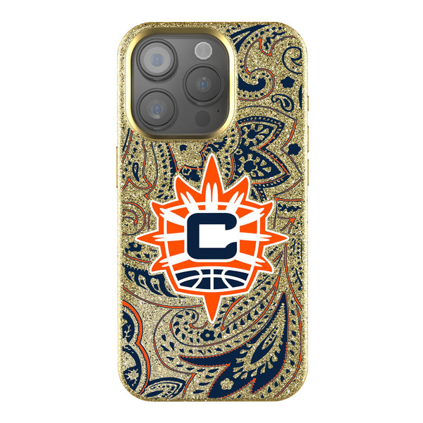 Connecticut Sun Paisley iPhone Bling Phone Case