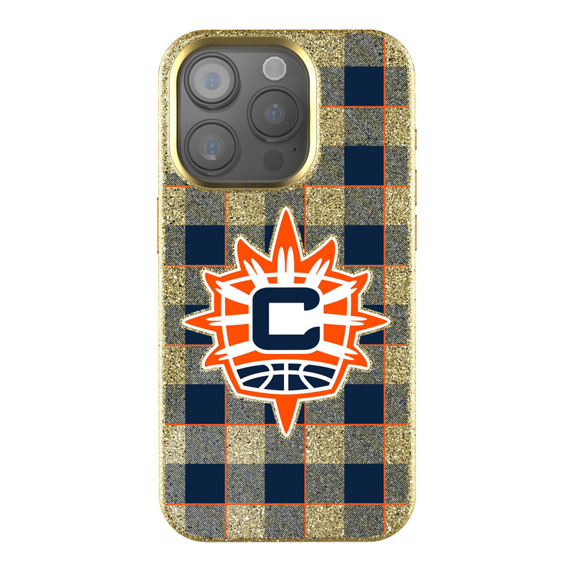 Connecticut Sun Plaid iPhone Bling Phone Case