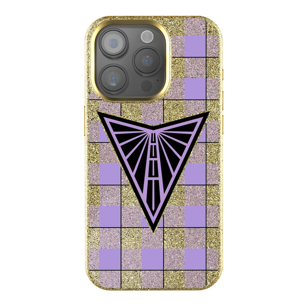 Golden State Valkyries Plaid iPhone Bling Phone Case for Apple iPhone