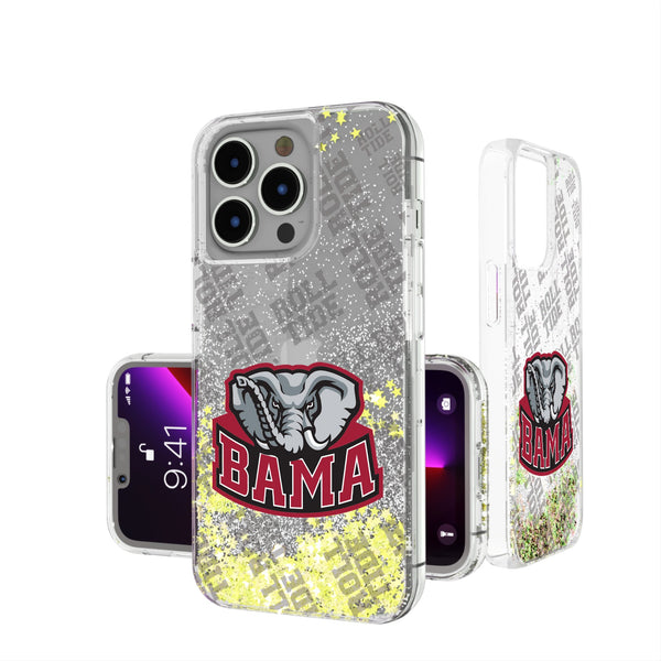 University of Alabama Crimson Tide Script A Quadtile iPhone Glitter Phone Case for Apple iPhone