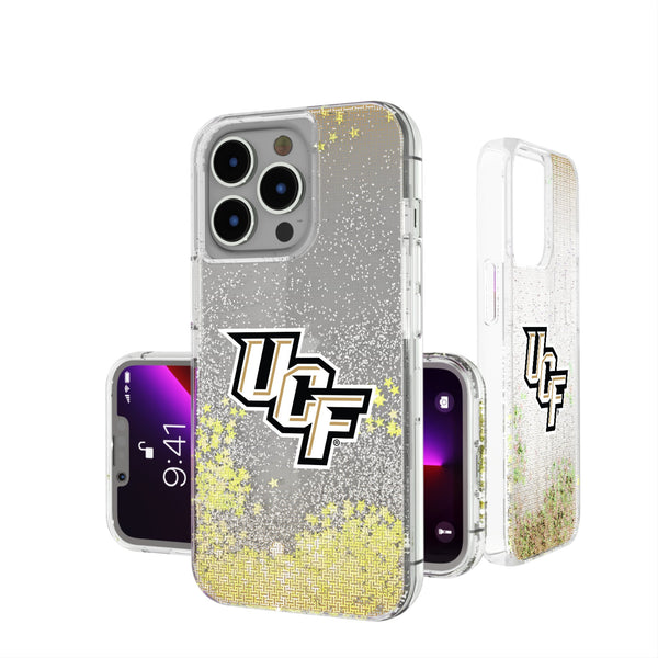 University of Central Florida Golden Knights Linen iPhone Glitter Phone Case