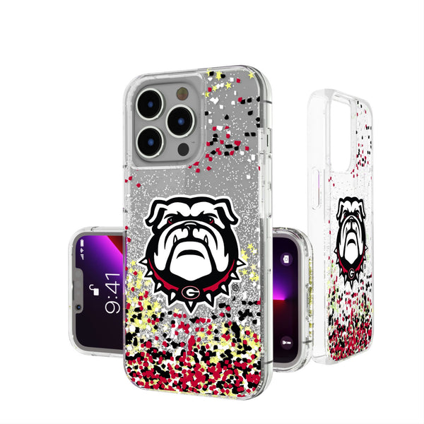 University of Georgia Bulldogs Uga Confetti iPhone Glitter Phone Case