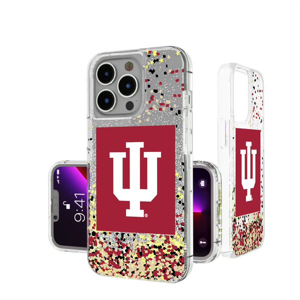Indiana University Hoosiers Confetti iPhone Glitter Phone Case for Apple iPhone