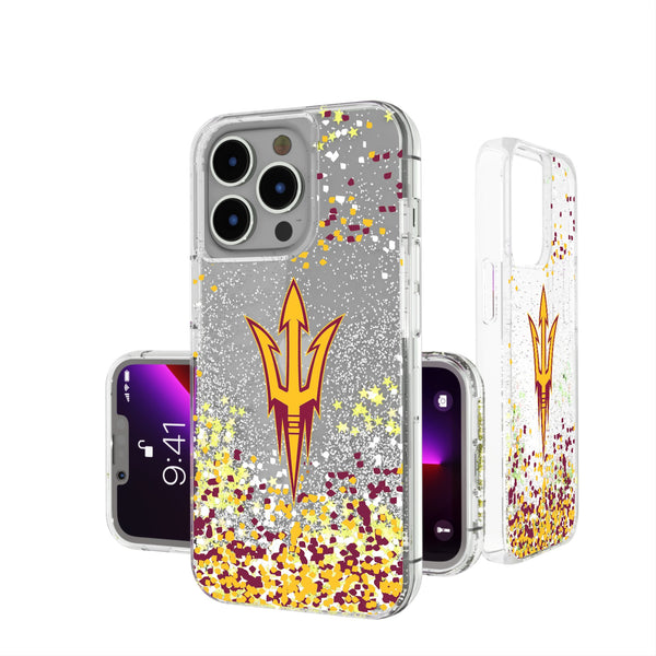 Arizona State University Sun Devils Confetti iPhone Glitter Phone Case for Apple iPhone