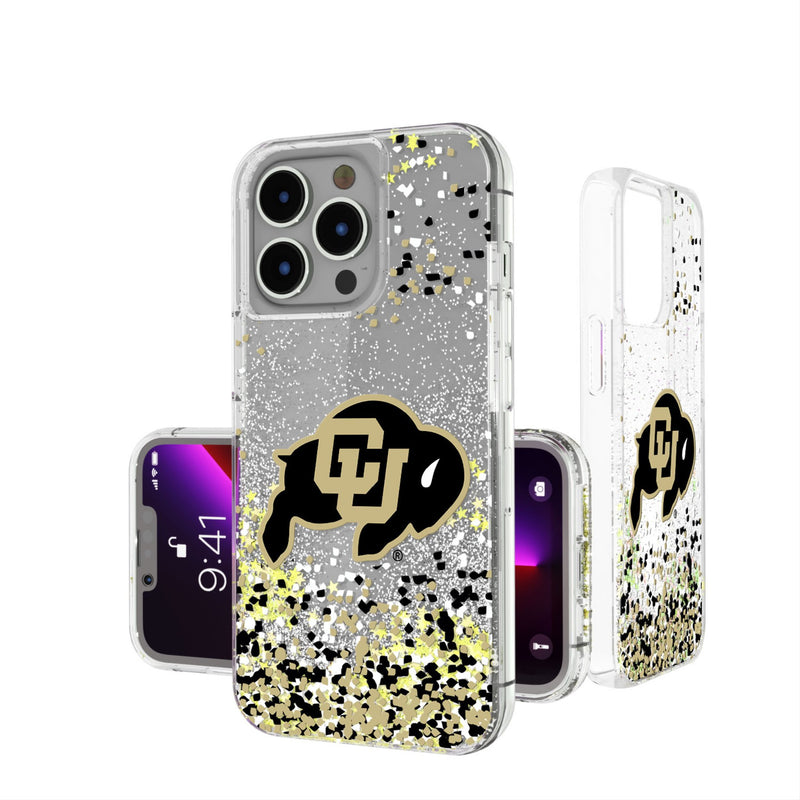 University of Colorado Buffaloes Confetti iPhone Glitter Phone Case