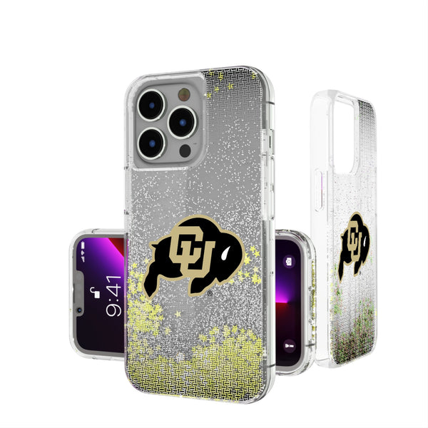 University of Colorado Buffaloes Linen iPhone Glitter Phone Case