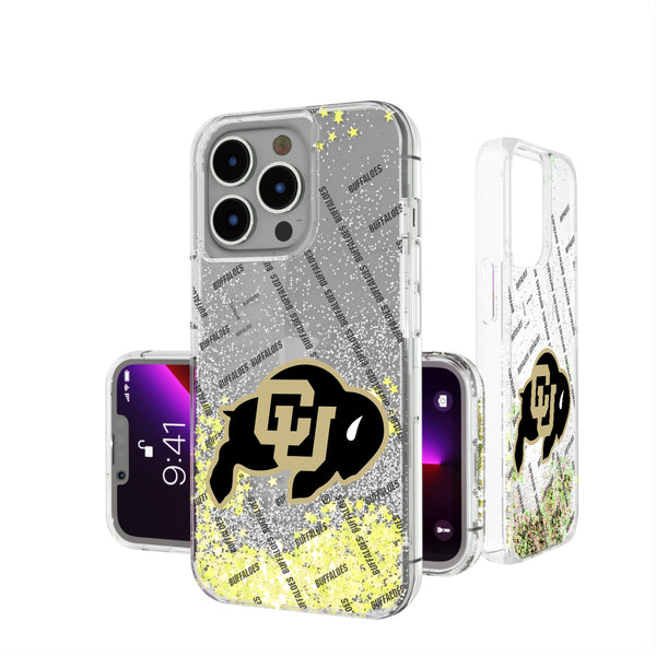 University of Colorado Buffaloes Quadtile iPhone Glitter Phone Case for Apple iPhone