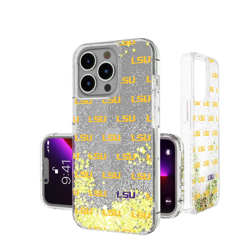 Louisiana State University Tigers Fashion Pattern iPhone Glitter Phone Case for Apple iPhone